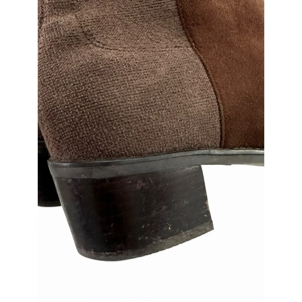 Stuart Weitzman Brown Suede 5050 Stretch Ankle Boots Booties Womens Size 8.5 M